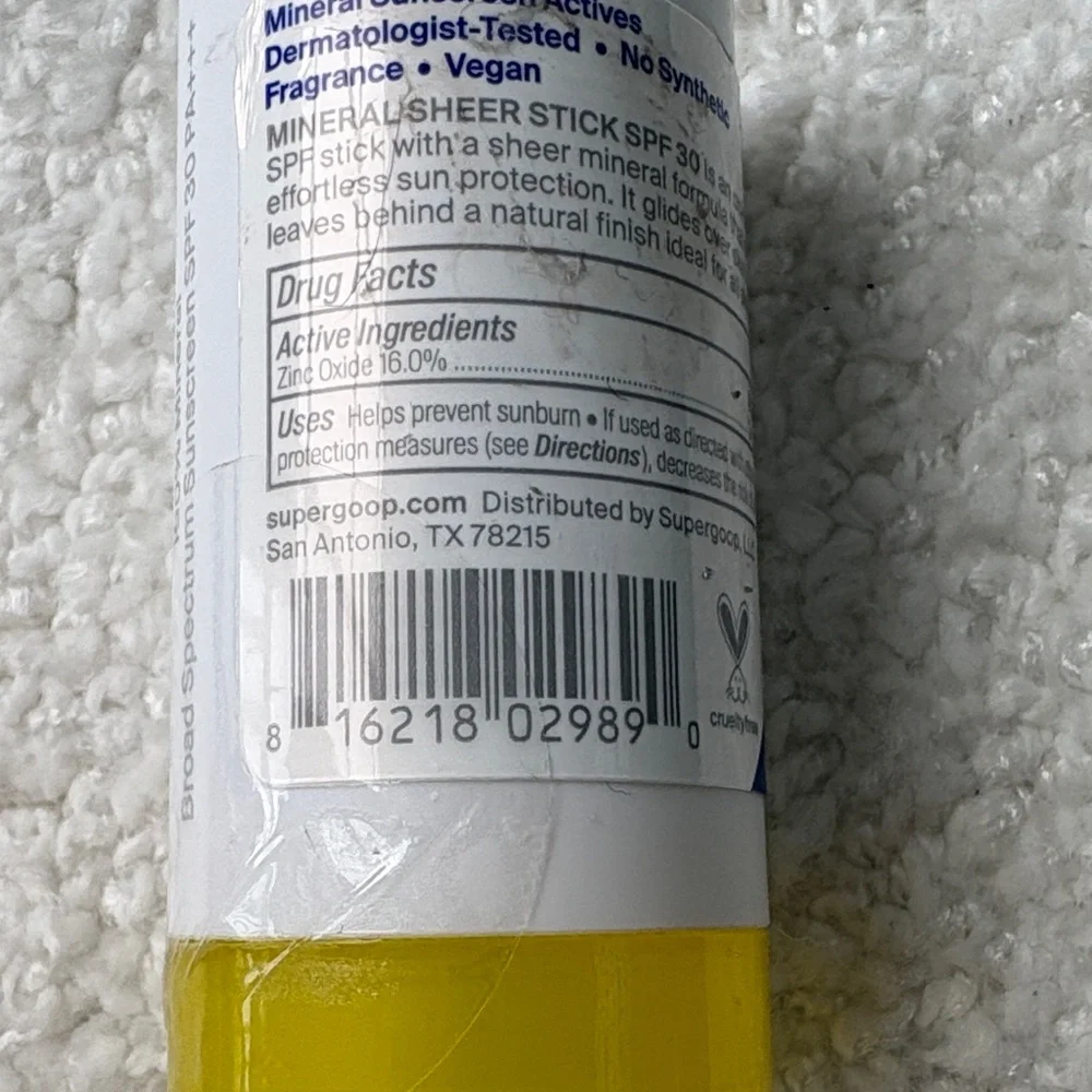 Supergoop! Mineral Sheer Stick SPF 30 - NEW SEALED - Picture 4 of 4
